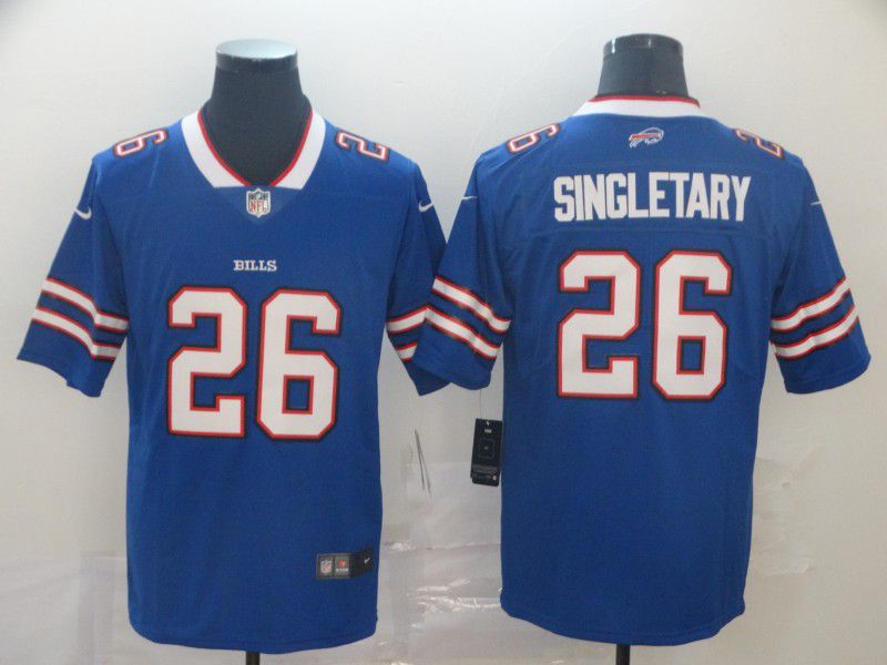 Men Buffalo Bills #26 Singletary Blue Nike Vapor Untouchable Limited Player NFL Jerseys->women nfl jersey->Women Jersey